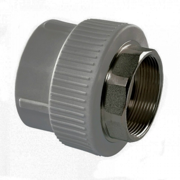 муфта комб. (вн.резьба) под ключ 75x2.1/2&quot; (серый), tebo