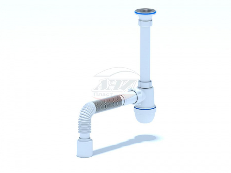 сифон ани 1.1/2&quot; * 40 с гибкой трубой 40*40х50, ани пласт