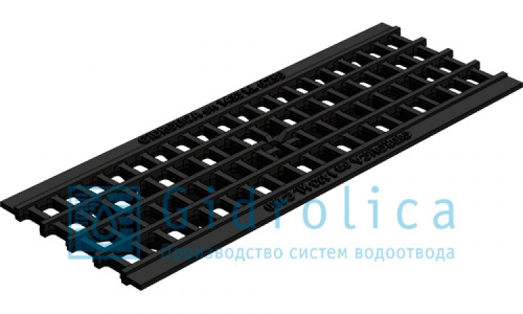 решетка водоприемная gidrolica standart рв -15.18,6.50 - ячеистая чугунная вч, кл. с250