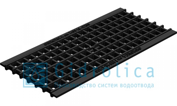 решётка водоприёмная gidrolica standart рв-20.24.50 - ячеистая чугунная вч, кл. с250