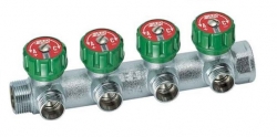 регулирующий проходной коллектор multifar (вр-нр) с 4 отводами 1&quot;х1/2&quot; (тр eurokonus)