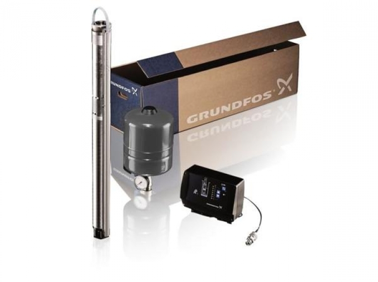 комплект для поддержания постоянного давления с насосом grundfos sqe 2-70 с кабелем 60 м