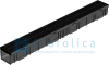 Комплект Gidrolica Light: лоток водоотводный ЛВ -10.11,5.9,5 - пластиковый с решеткой РВ- 10.11.50 пластиковой щелевой, кл. A15
