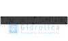 Комплект Gidrolica Light: лоток водоотводный ЛВ -10.11,5.5,5 - пластиковый с решеткой РВ -10.10,8.100 стальной оцинкованной, кл. A15