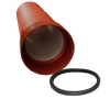 Труба двухслойная канализационная Политэк 368/315 SN8 (6м) с раструбом и уплотнительным кольцом